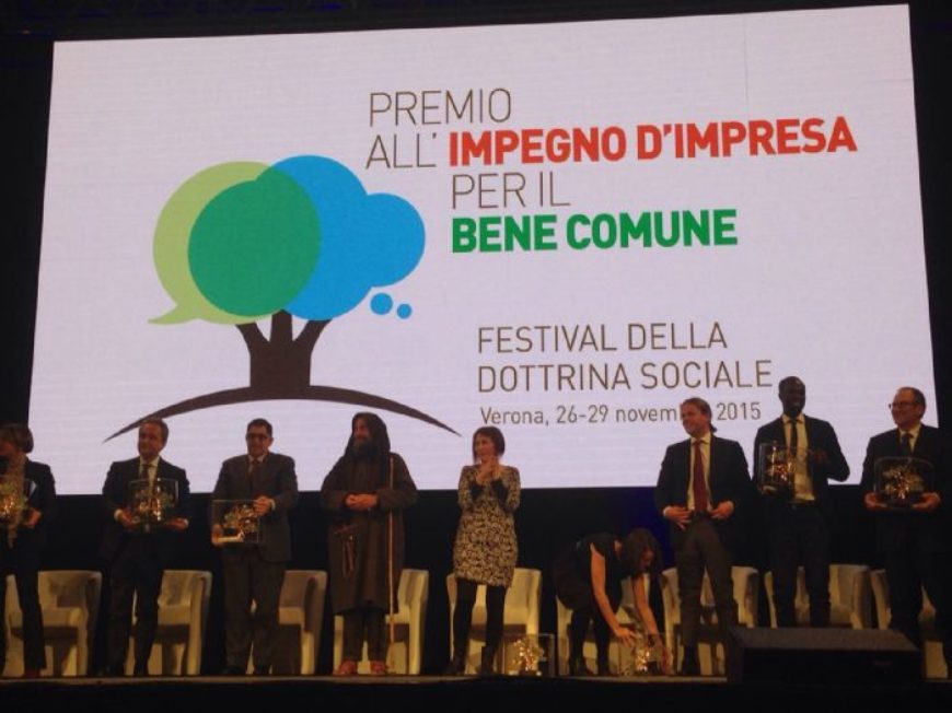 “Impegno d’impresa per il bene comune”: il Festival della Dottrina Sociale premia Antonio Diana