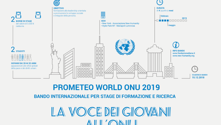 Bando internazionale Prometeo World ONU 2019